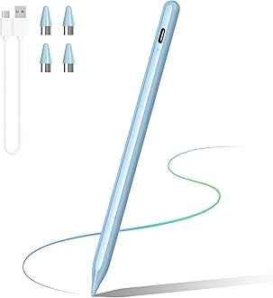 Stylus Pens for Touch Screen, DRYMOKINI Stylist Pen Compatible for Android and iOS Tablet/Phones, Rechargeable Universal Stylus Pencil Compatible for A-pple/i-Pad/Phone Tablet, Blue