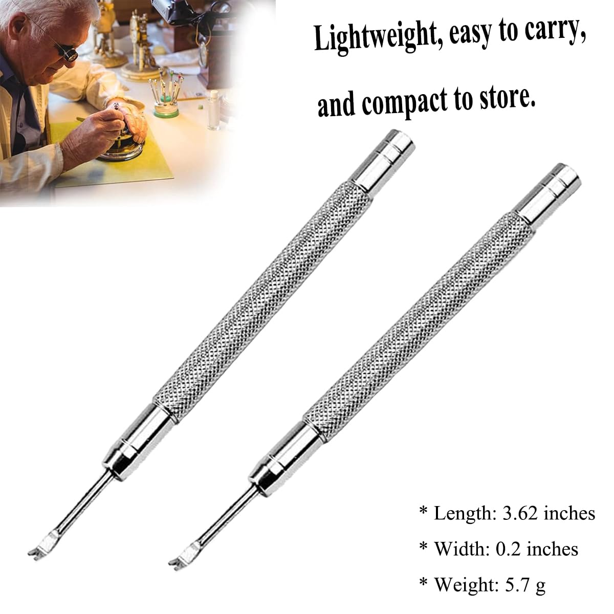 TICFROG Watch Hands Repair Tool Kit with Removal and Press Tools, Watchmaker Watch Hand Presto Presser Lifter Puller Plunger Remover, Wristwatch Hand Setting Tools