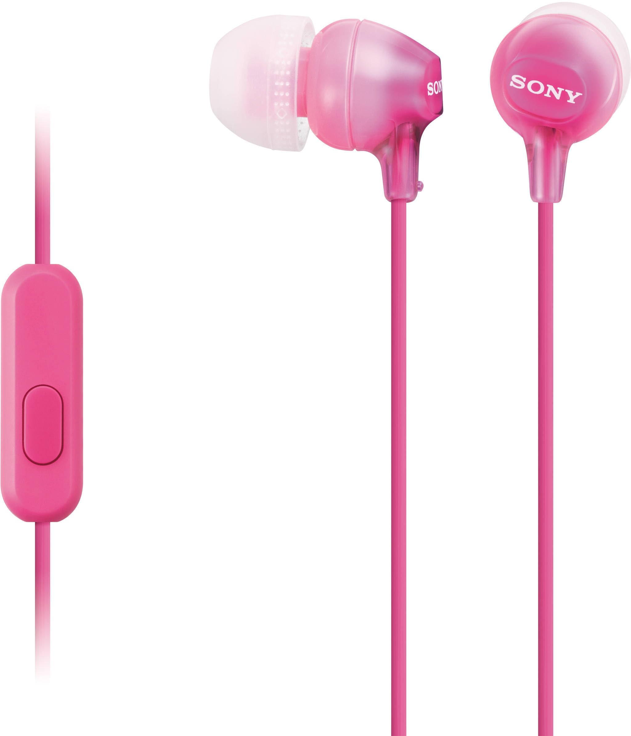 Sony MDR-EX15AP In-Ear-Kopfhörer (mit Headsetfunktion, integriertes Mikrofon) Rosa