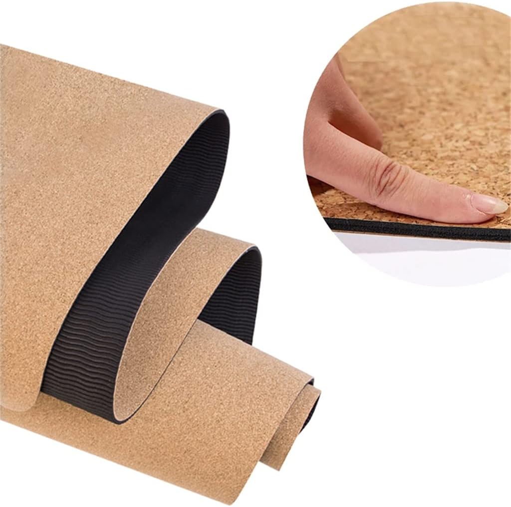 Cork TPE Yoga Mat Gym Sports Balance Training Pads 4,6mm (Color : A, Size : 183 * 61cm) (B 183 * 61cm) image 5