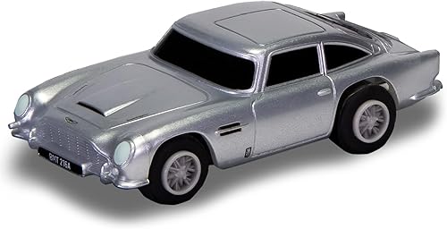 Miniatura 1 de Scalextric Micro James Bond Goldfinger Aston Martin DB5 164 Slot Race Car G2221, plateado