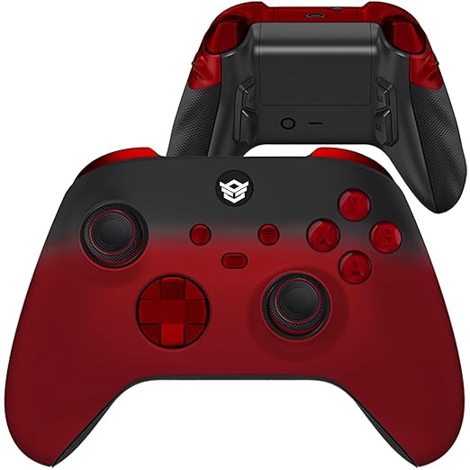 HEXGAMING ULTRA X Wireless Elite Controller for Xbox Series X & S, for Windows 7/8/10-4 Back Paddles - Adjustable Triggers - Interchangeable Thumbsticks - 6 Profiles - Gradient Black Red