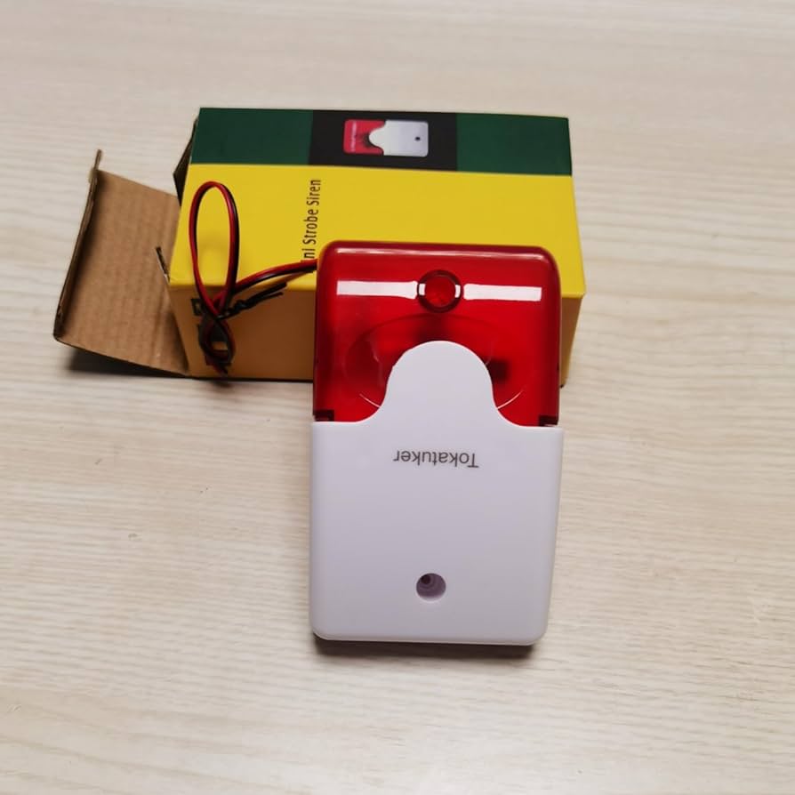 Amazon.com: Tokatuker DC9 to 12V Wired Strobe Siren Red