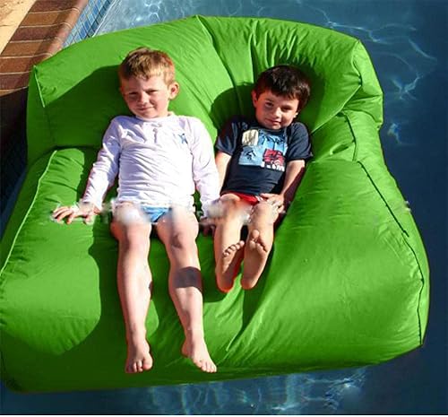 Miniatura 2 de Puf flotante Sofá de piscina Sofá perezoso Silla de puf gigante (sin relleno) - Verde (sin relleno) _120Cm X 110Cm X 60Cm