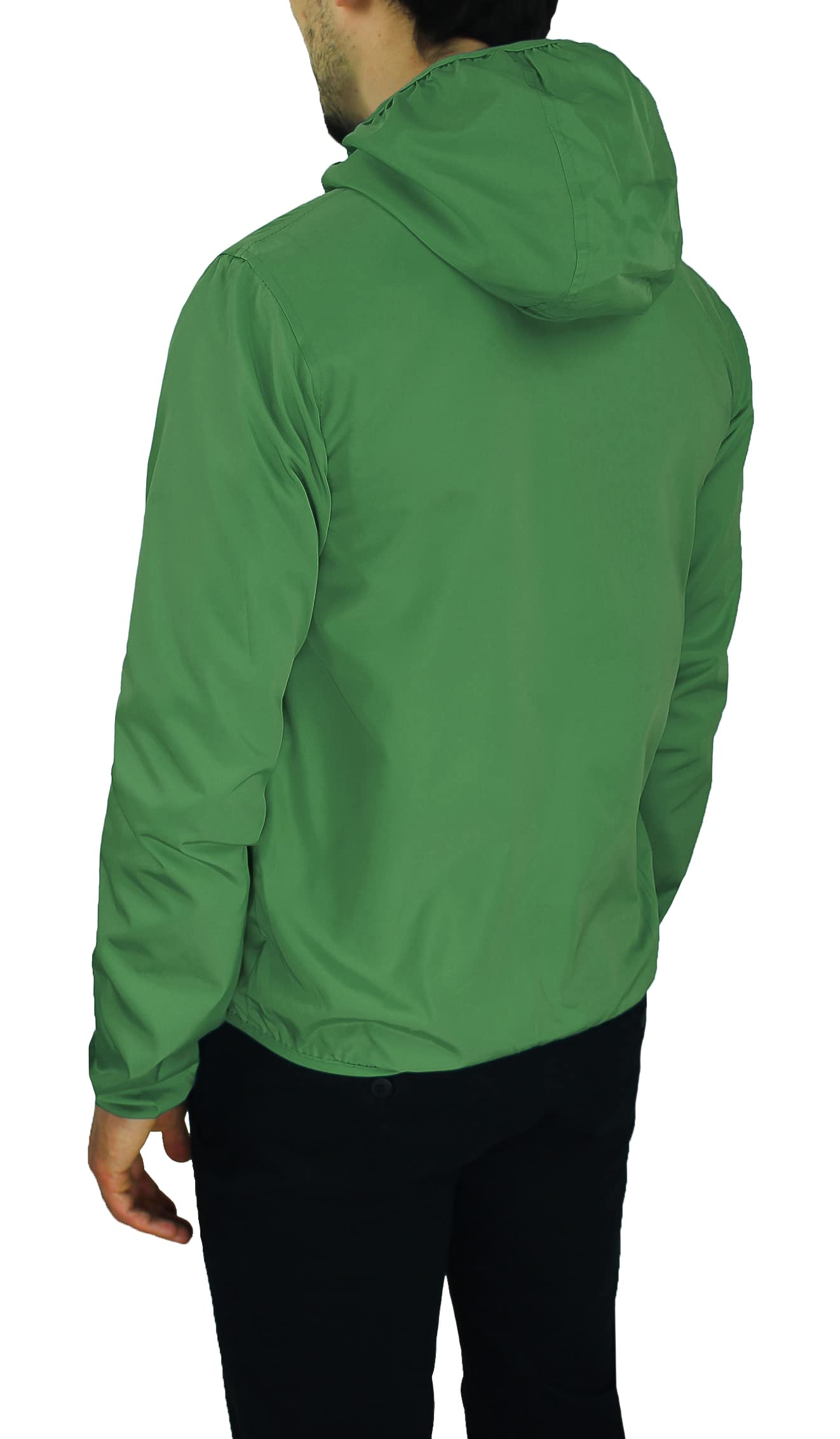 Evoga Giubbotto Giacca Uomo Codice Articolo 392115 Primavera Estate Slim Fit Tecnico Impermeabile Cerniera Manica Lunga Tasche Laterali con Zip Foderato Interno