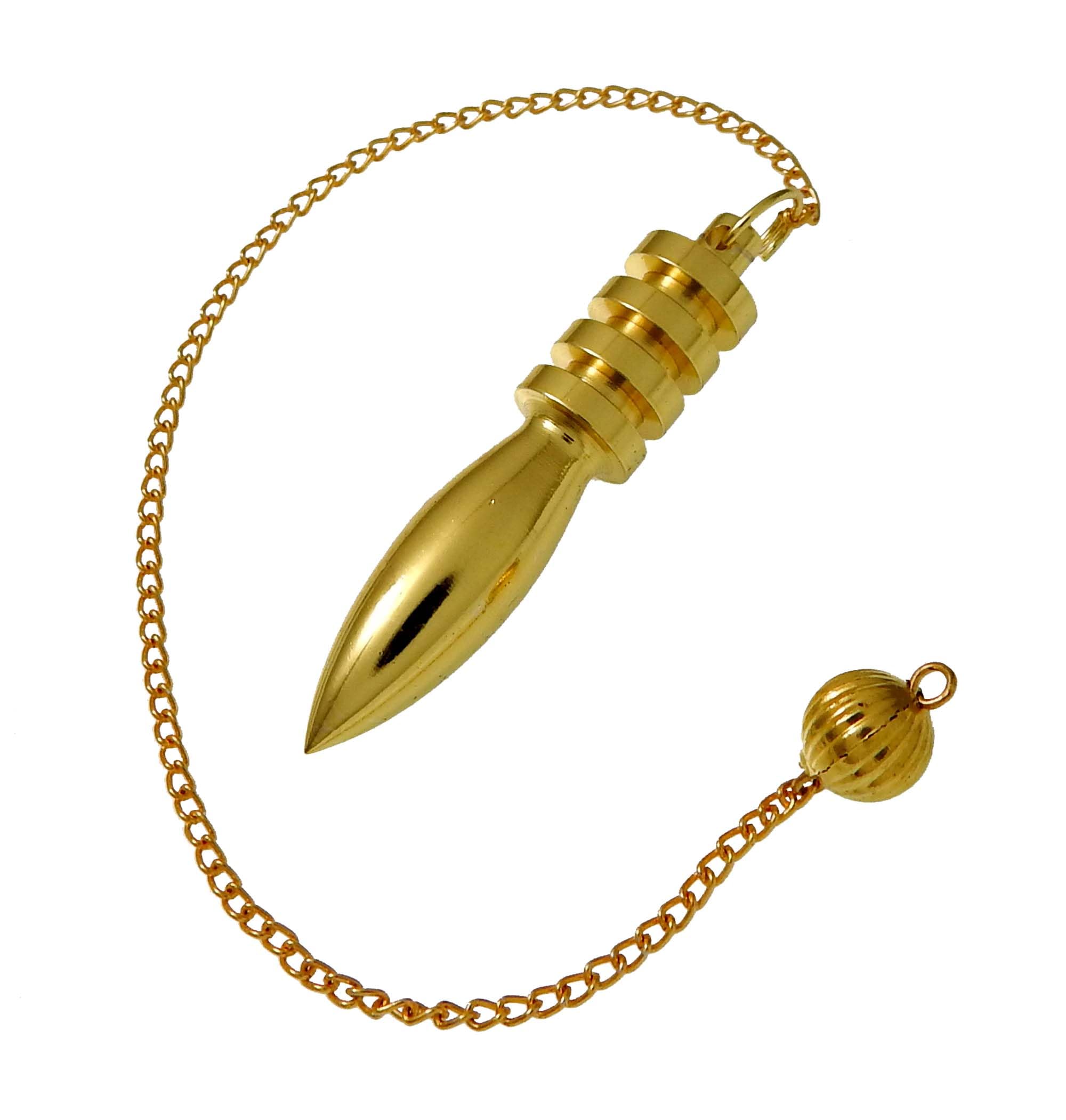 Myhealingworld Egyptian Pendulum, Brass Metal, Dowsing Tool, Divination Tool, Reiki Chakra, Metaphysical Tool, Spiritual Tool.