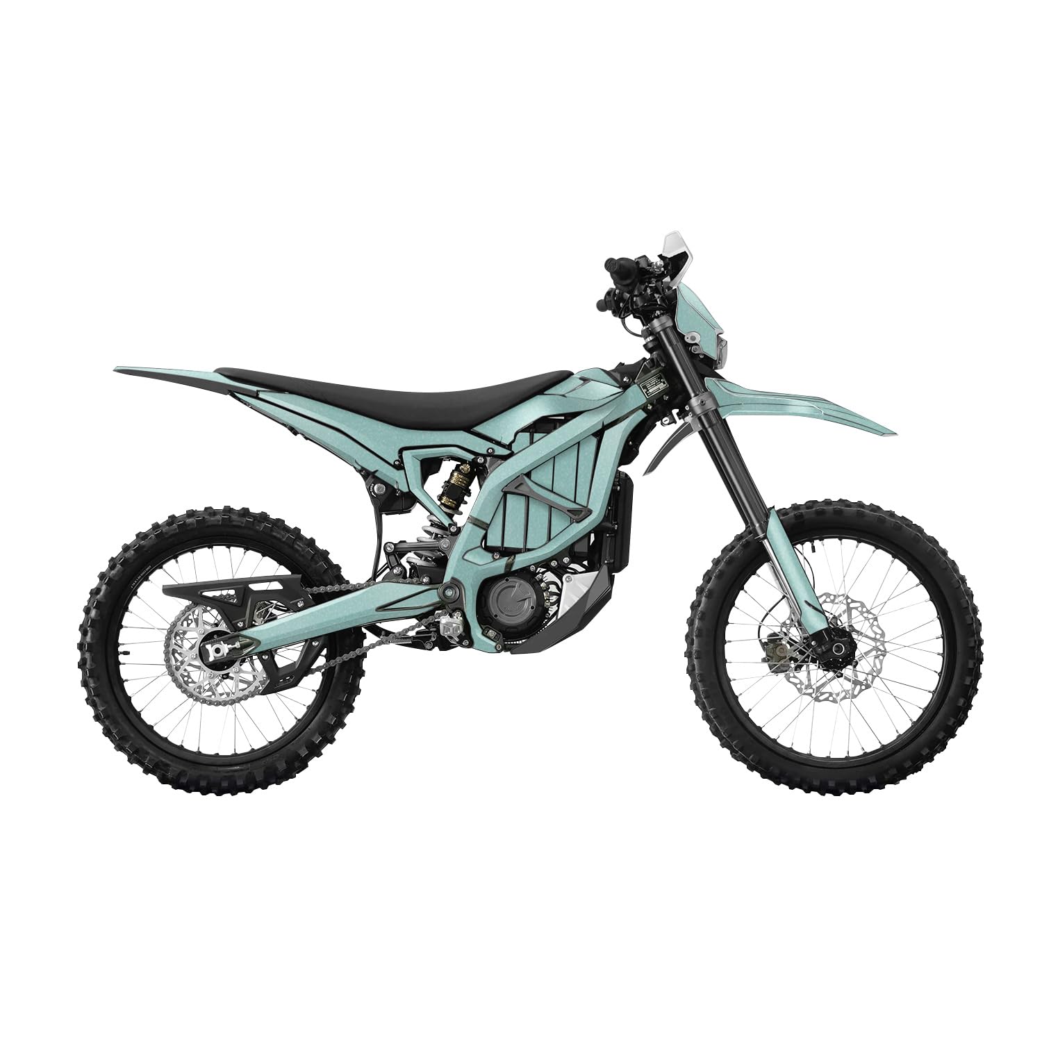 Glossy Glitter Surron Ultra Bee Graphics Kit Wrap - Solid Seafoam - Sur-Ron Skin - Premium 3M Vinyl Protective Wrap Decal Cover - Easy to Apply | Crafted in The USA by MightySkins