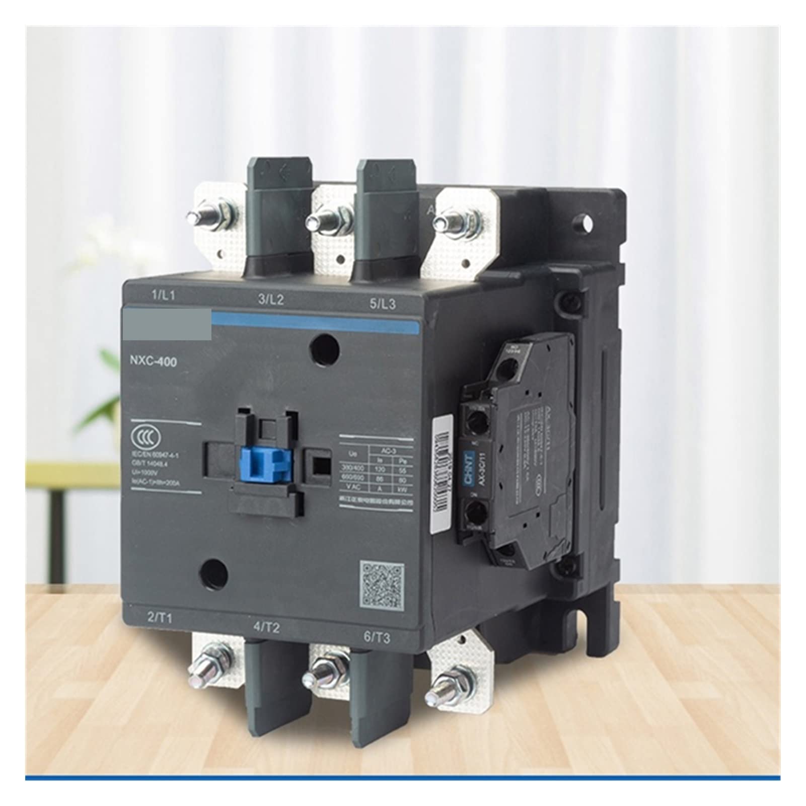 Componentes electrónicos Contactor NXC-400.Contactor 40. 0A AC 24V 36V 48V 110V 127V 220V 380V 415V Arrancador electromagnético combinado Instalaciones eléctricas (Size : Ac 127v)