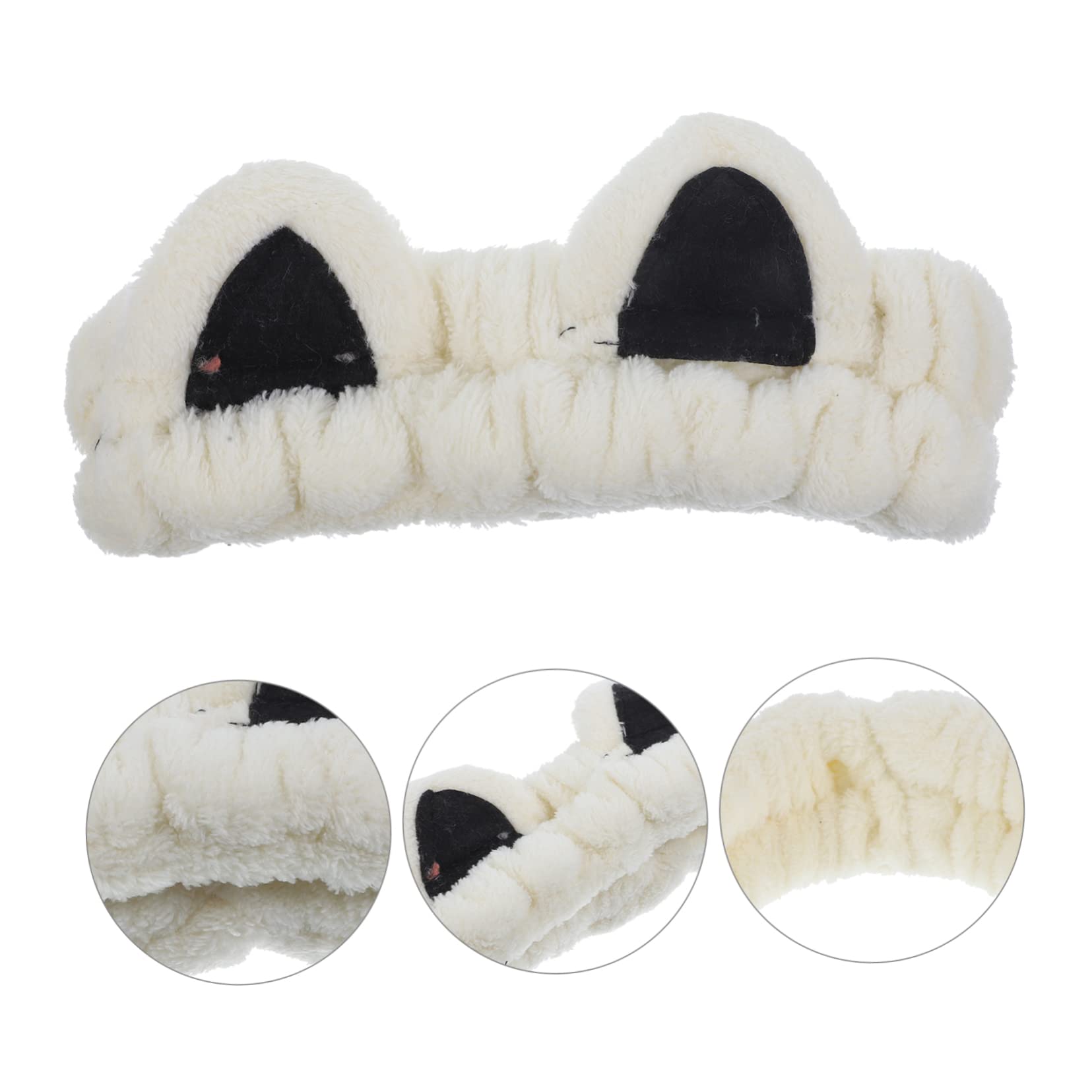 FRCOLOR 5piezas Diadema De Maquillaje Elástica Para Mujeres Banda De Cabello Deslizante Para Lavado De Cara y Cosméticos Accesorio De Chic y Elegante