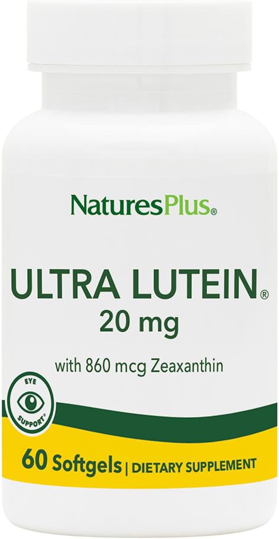 NaturesPlus, Ultra Lutein®, 20 mg, 60 Softgels
