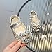 MNSZCN Princess Dress Up Shoes Girls Glitter Shoes Dance Party Cosplay Sparkly Flats Flower Girl Dress Up Wedding for Toddlers