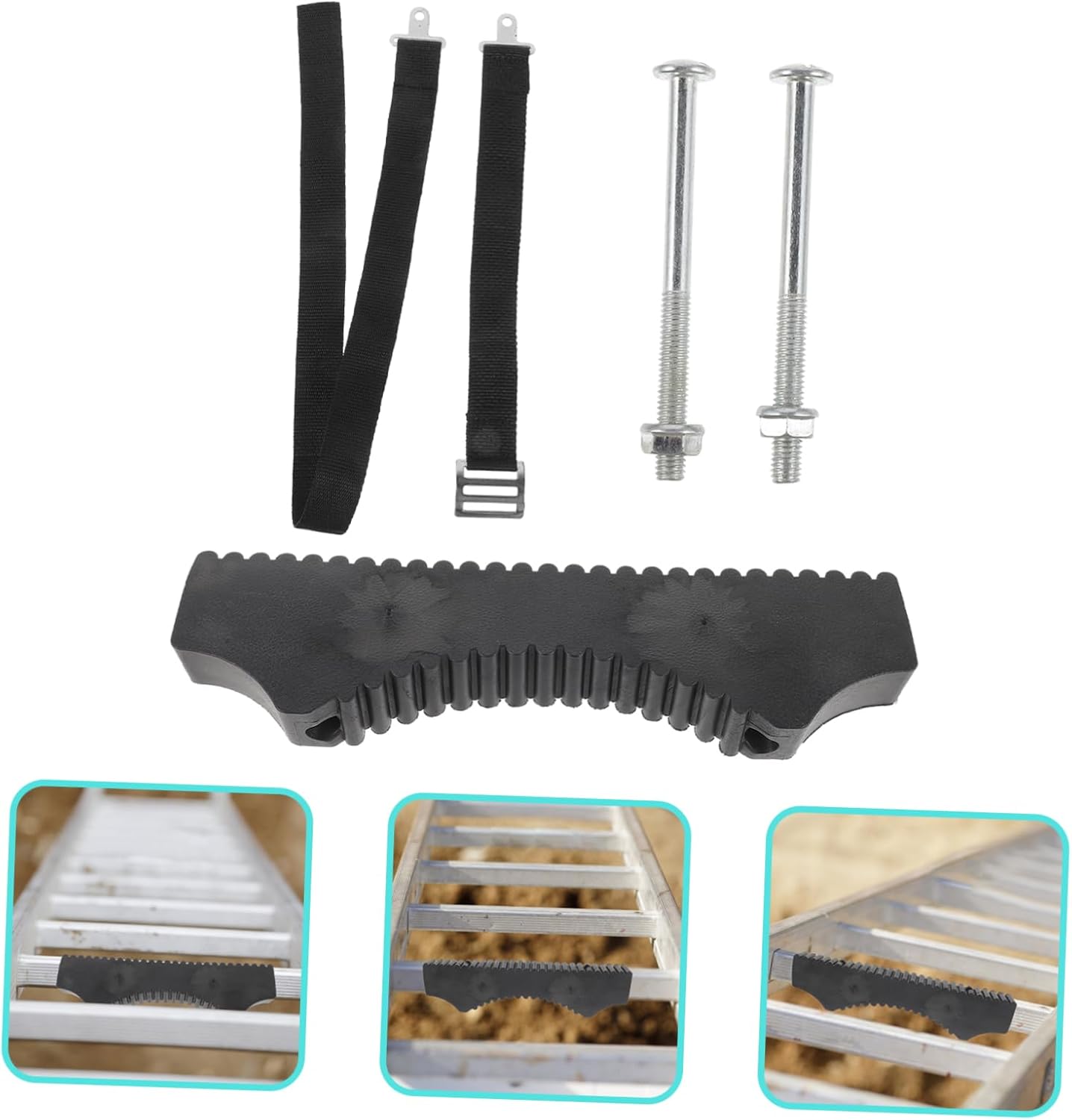 1set Ladder Stabilizer Pad - Support for Telescopic and Straight Ladders Pole Cover Easy Installation for Enhanced Stability and Safety