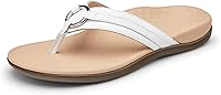 Vista 46 de Sandalias Vionic Tide Aloe, con tira para dedos, con diamantes de imitación, con soporte de arco ortopédico oculto, para mujer Moca