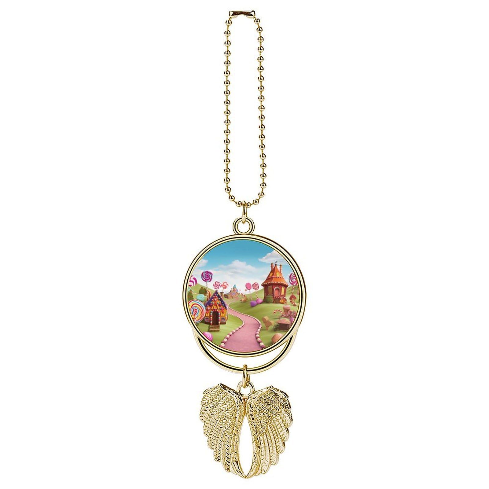 Candy Car Charm Alloy Car Rear View Mirrors Hanging Ornaments Stylish Car Pendant Funny Auto Hanging Accessories Car Hanging Ornaments Gift for Women Men