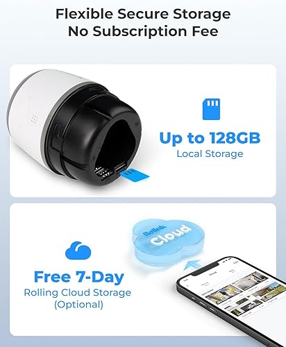 Miniatura 7 de REOLINK Cámara de seguridad Celluar 3G4G LTE, 2K sin WiFi, cámara móvil LTE inalámbrica para exteriores, batería recargable, visión nocturna de 4