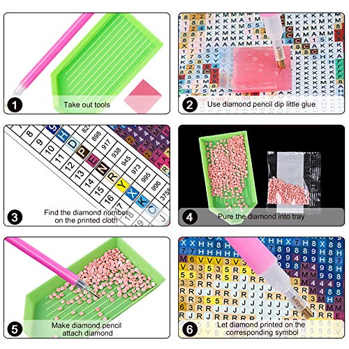 DECYOOL 12 x 16 Inches 5D Diamond Painting Santa Claus Rhinestone Painting Art Kits for Decoration Gifts and Toys (Style A) - Thumbnail 3