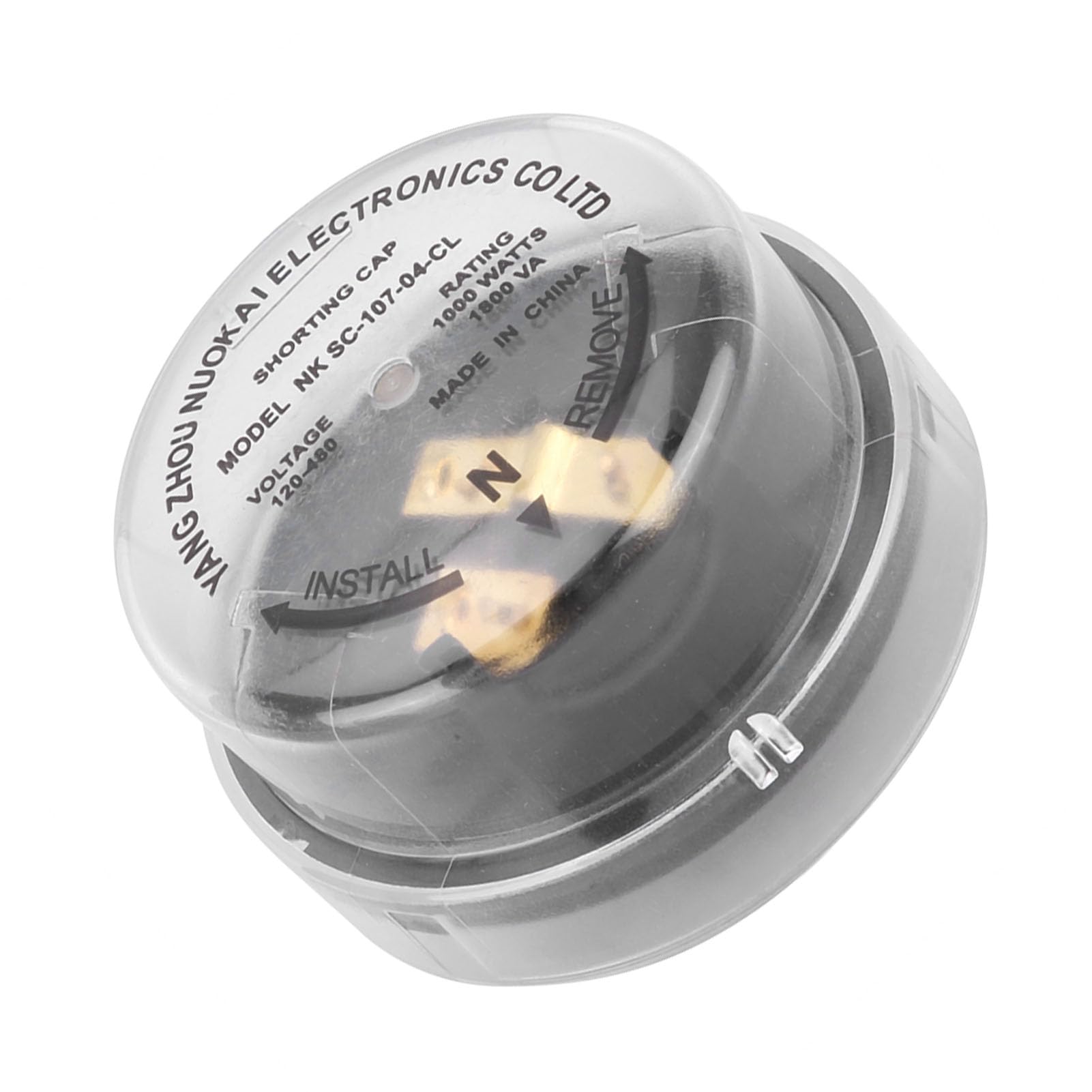 Shorting Cap Twistlock Photocell Receptacle Temporary Protection 1000W 1800VA 120 480V Circuit Maintenance for Street Lights and Courtyard Lights PC Material 7.2cm Diameter