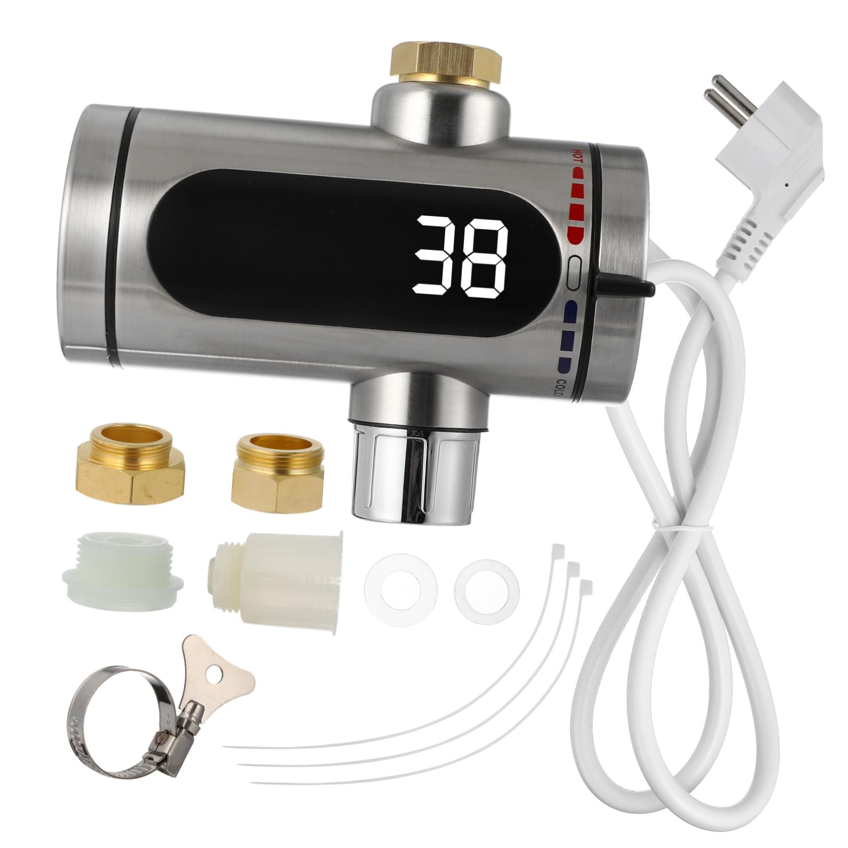 Chauffe-eau instantané Toddmomy avec affichage LED rotatif pour cuisine