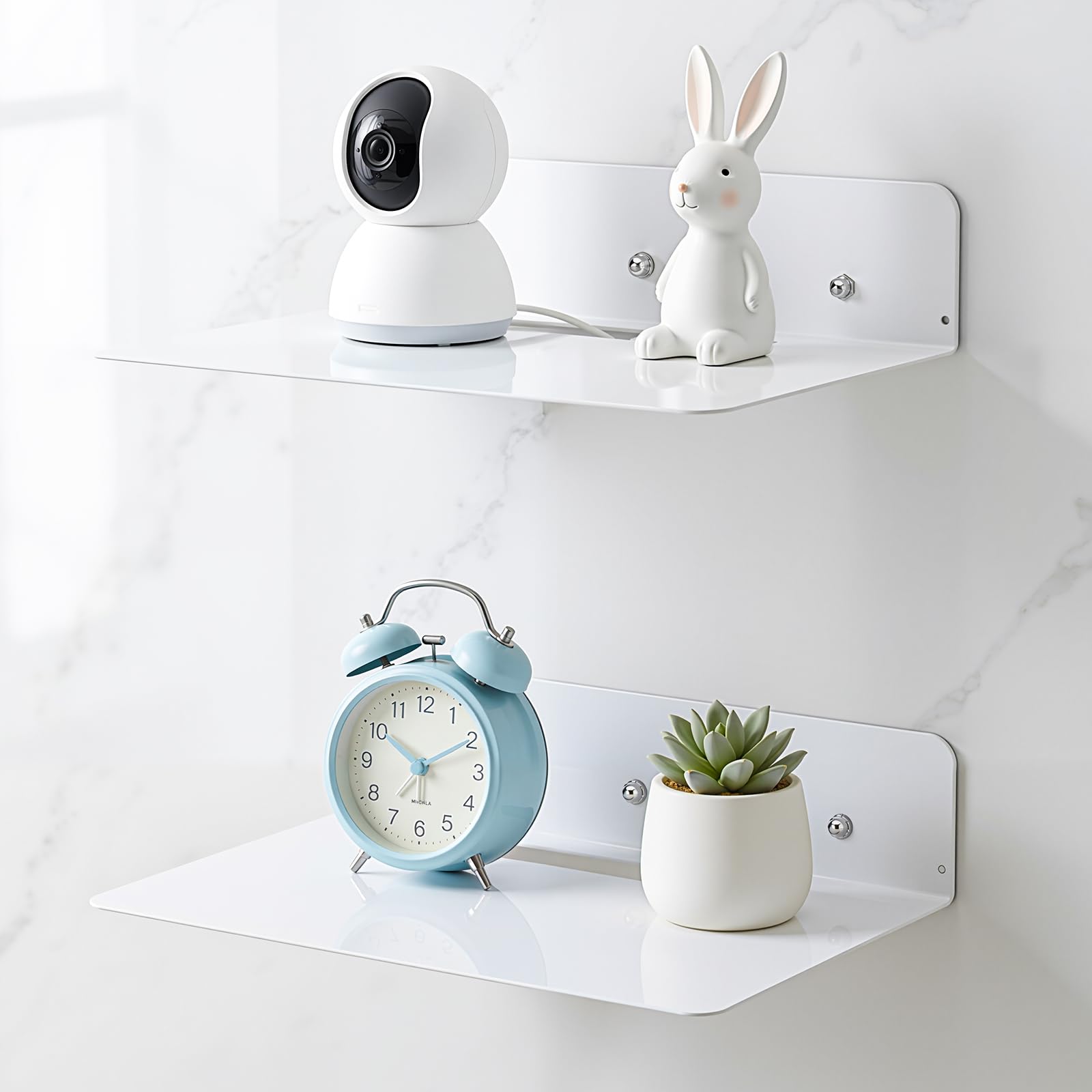 TranRantic 2 Pack Floating Wall Shelves, Small Floating Shelf
