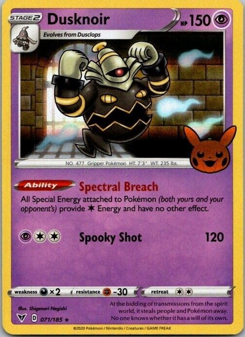Trick Or Trade - Dusknoir 071/185 - Holo Rare - NM/M