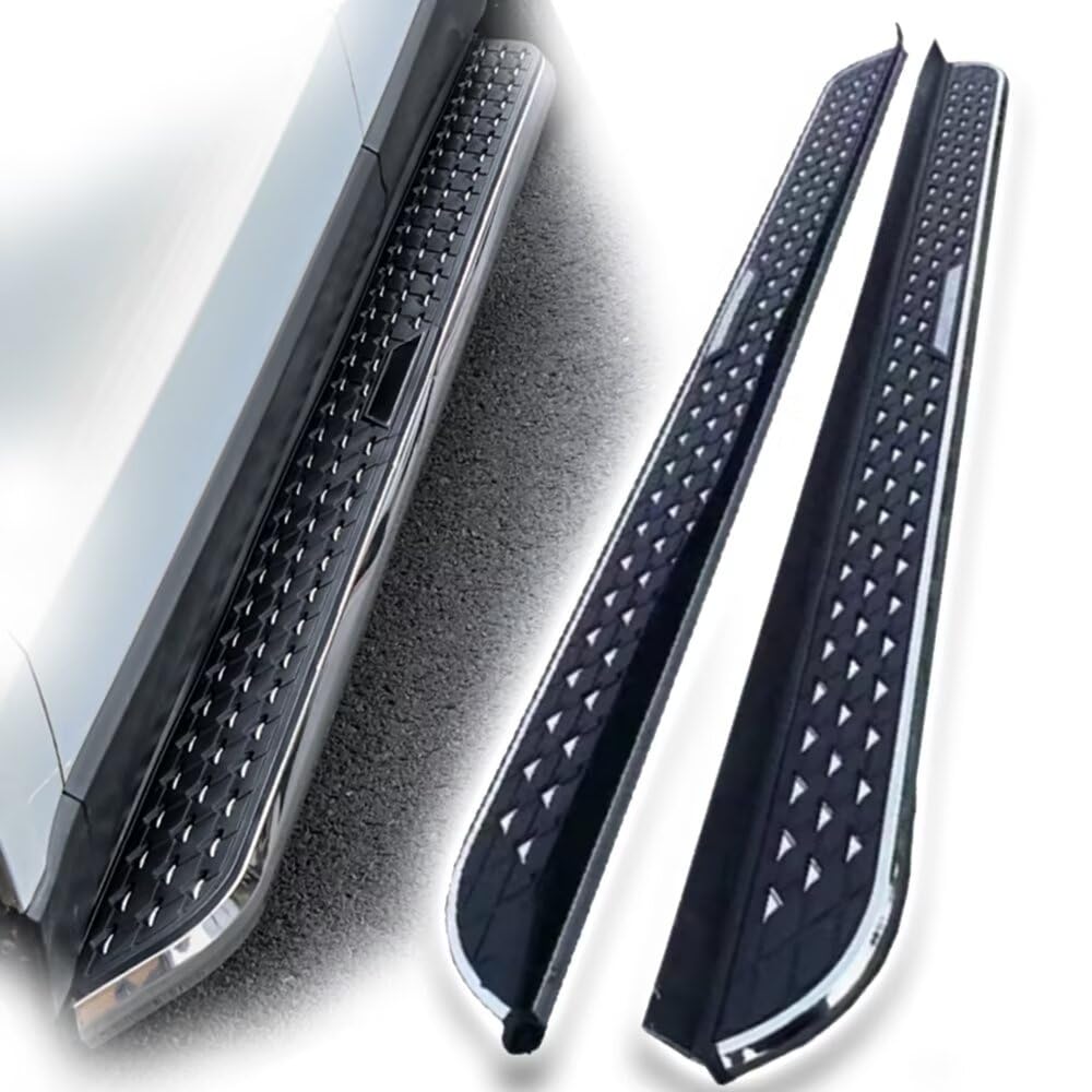 Running Boards for Audi Q7 2016-2025 Heavy Duty | 2PCs Aluminum Fixed Side Steps | No Drill Bolt-On Kit | Pedals Car Accessories (1 Set)(BXGMTX)