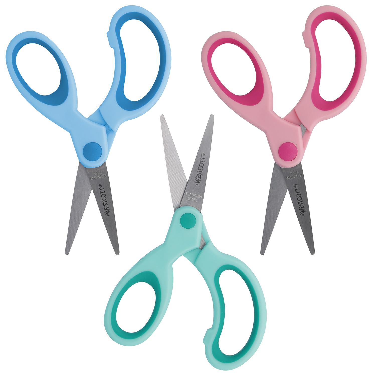 Westcott E-2054S 00 Expositor tijeras niños 13 cm punta puntiaguda