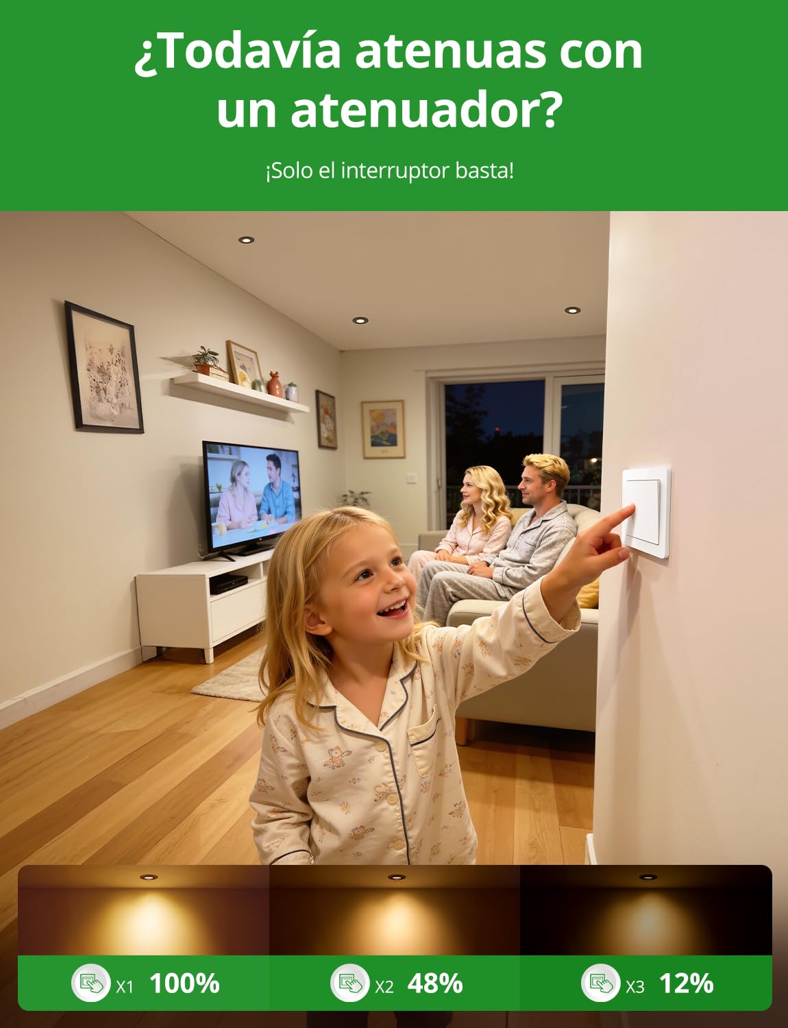 HOMEOW Ojos de Buey Led para Techo Focos Led Empotrable Techo Regulables Baño 6W Negro, Downlight LED 230V Corte Φ68mm - 80mm IP44 para Cocina Luz Calida Neutra Frío, 10 Pack