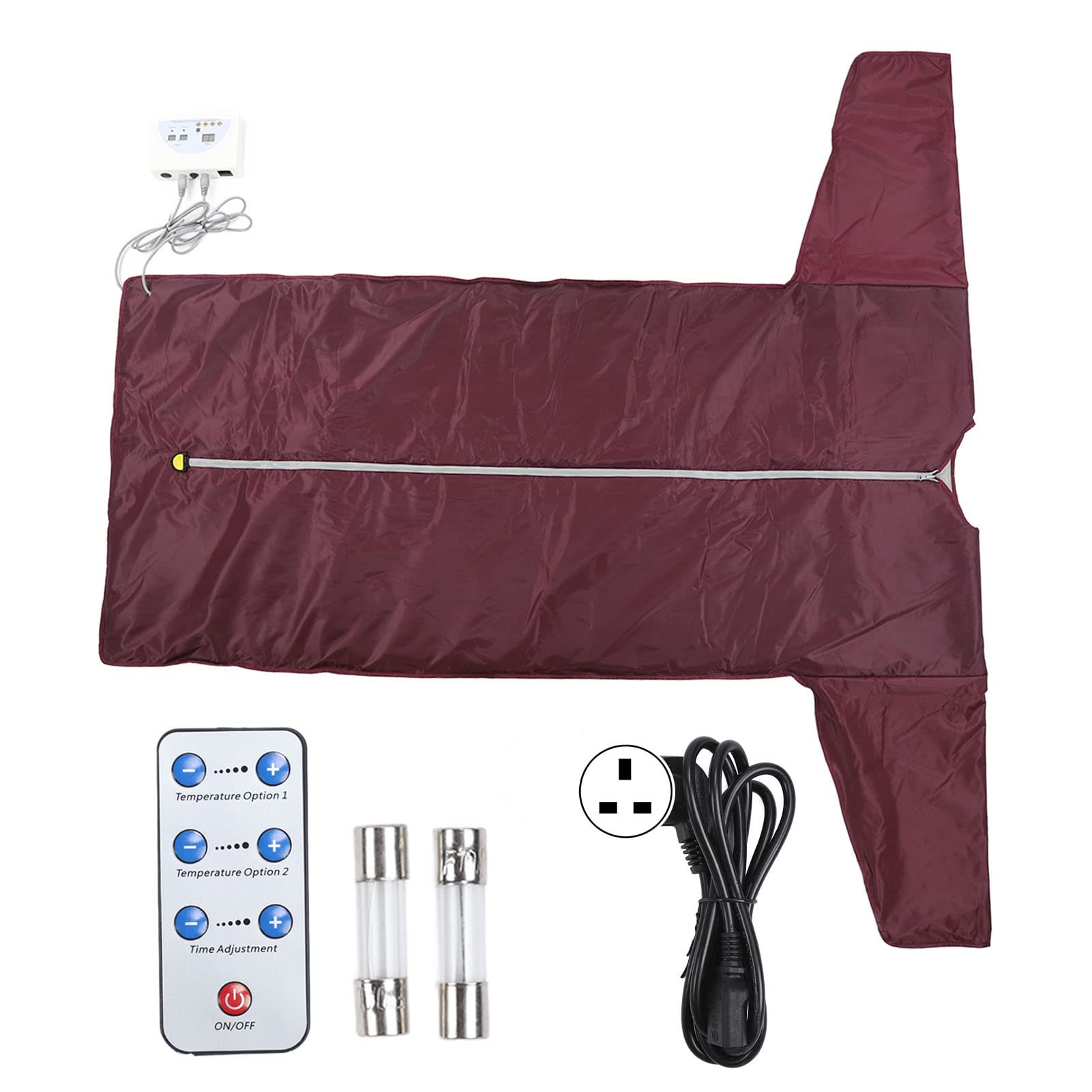 Coperta per Sauna a Infrarossi, Coperta per Sauna Personale per Sollievo Dalla Fatica Disintossicante Sauna Portatile a Infrarossi Lontani Macchina di Bellezza con Interruttore di Sicurezza(EU)