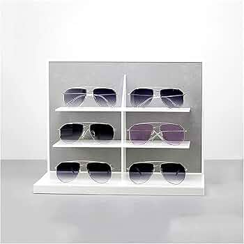 Amazon.co.jp: メガネホルダーディスプレイスタンド 3層アクリル眼鏡