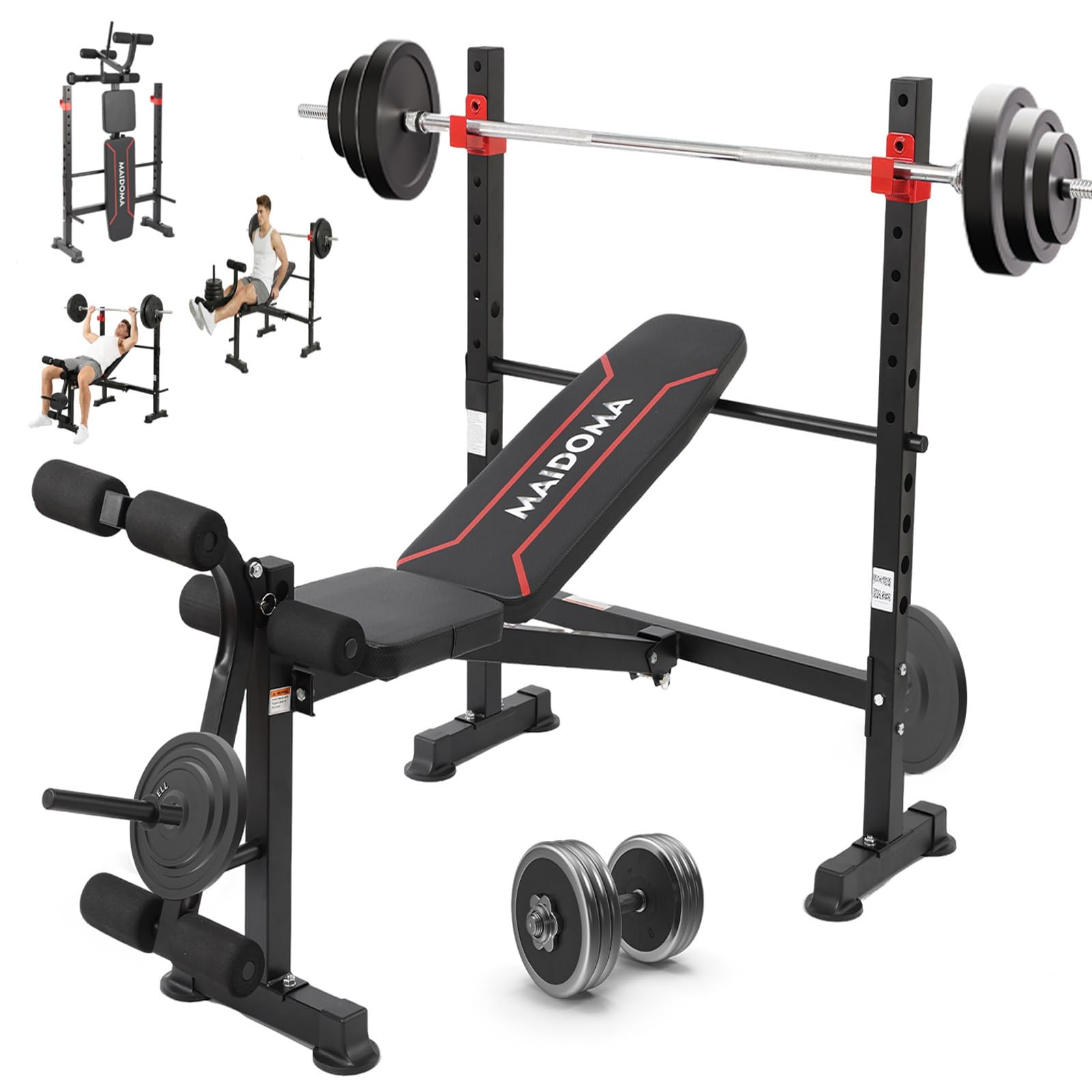 MAIDOMA Foldable 750LBS Standard Weight Bench
