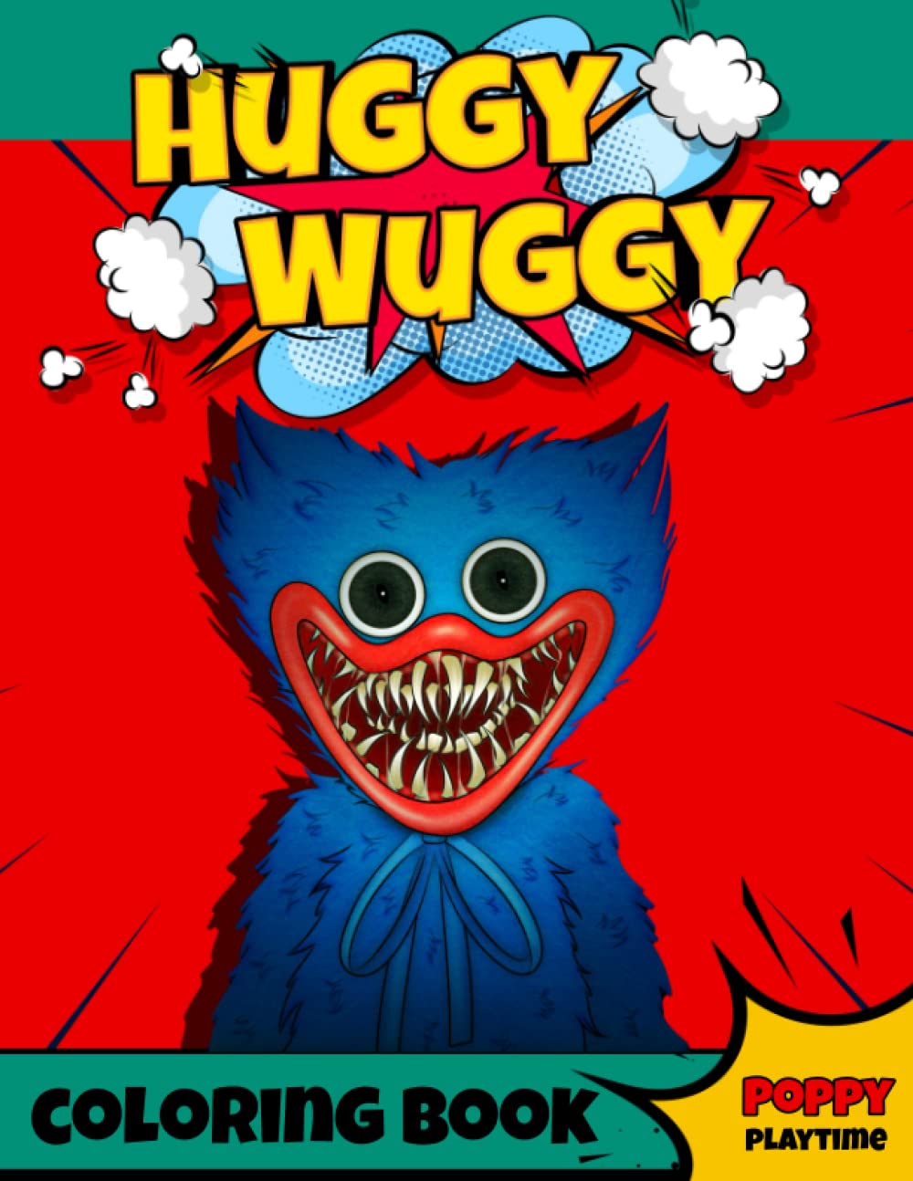 Huggy wuggy Coloring Book - Puppy playtime Book: 50 Pages of High ...