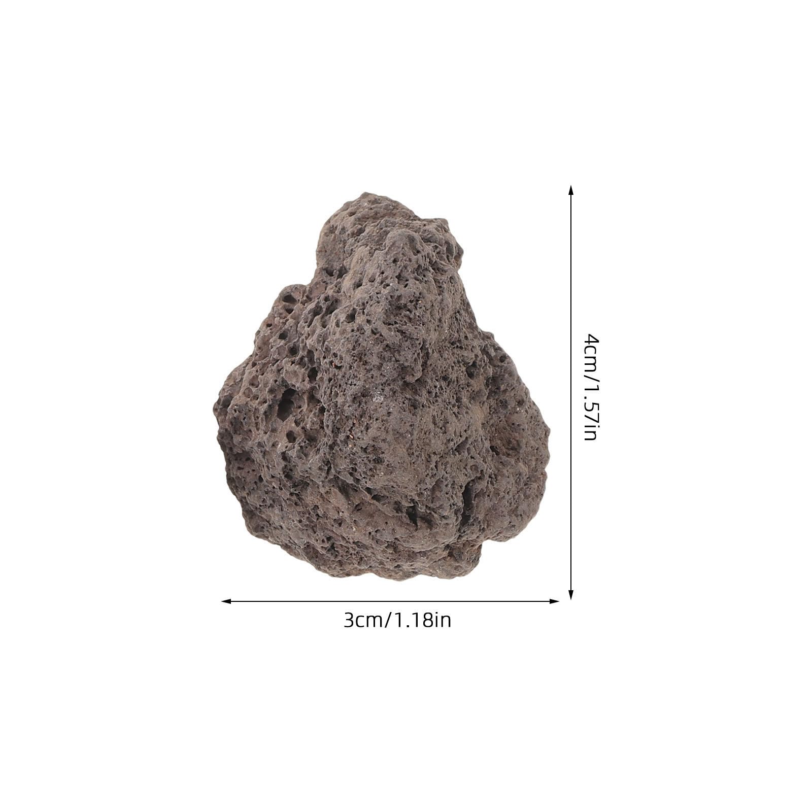 UKCOCO Piedras Volcánicas Naturales Decorativas Roca Volcánica para Acuario Piedra Negra 1,1kg para Terrarios y Plantas, Decoración de Jardín, Filtración de Agua