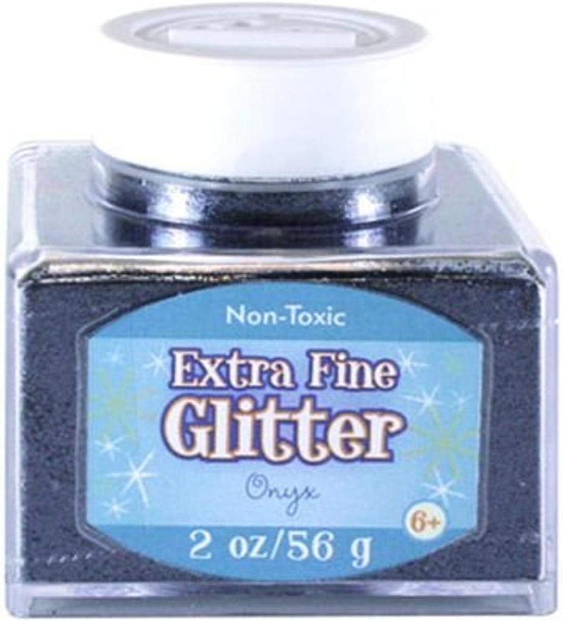 Sulyn 2-Ounce Glitter Stacker Jar In Onyx – Extra Fine Non-Toxic Glitter For Crafts, Ages 6+