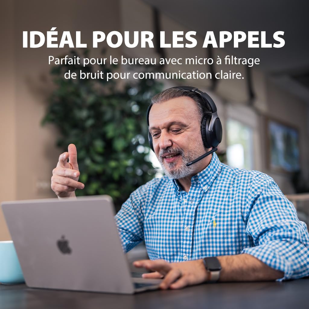 Avantalk Aria Pro 3 Casque Bluetooth sans Fil avec Micro Antibruit Amovible