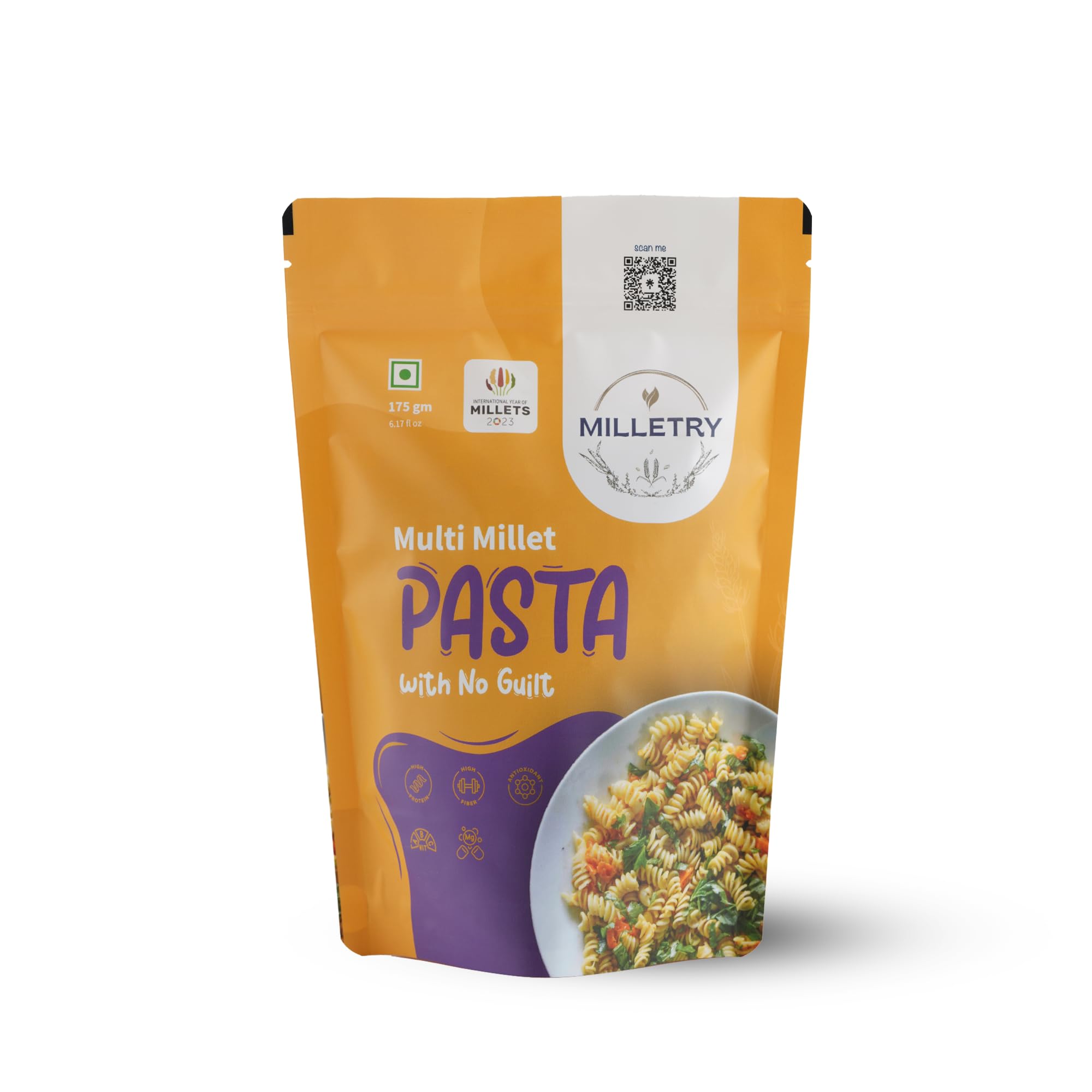 Milletry Multi Millet Pasta, No Maida, Foxtail, Little, Kodo, Pearl, Ragi & Wheat, Healthy Pasta with Taste Blend(175gm Fusilli Pasta in Fresh) (B0CJYLHN6B) Amazon Price History, Amazon Price Tracker