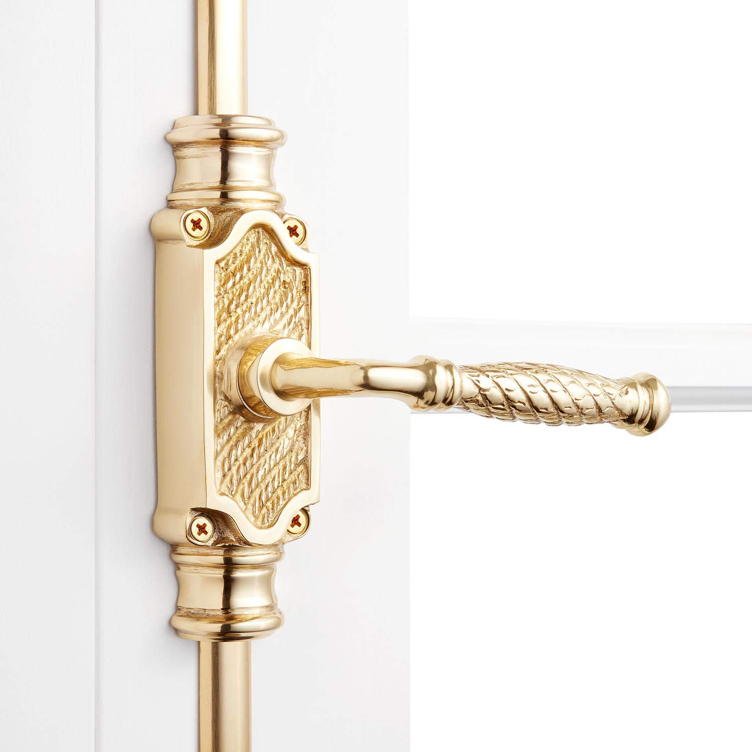 Signature Hardware 436161 Havering Solid Brass Cremone Bolt for 9 