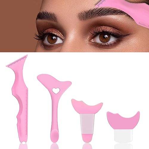 Miniatura 1 de Plantillas delineador de ojos, herramienta de silicona delineador de ojos, plantillas de protección de sombra de ojos, plantilla reutilizable,