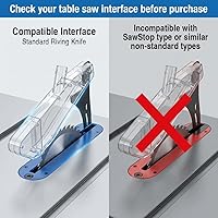 Vista 6 de QWORK Cubierta protectora para sierra de mesa, carcasa de seguridad para carpintería antipolvo para sierras de mesa de 7 a 12 pulgadas