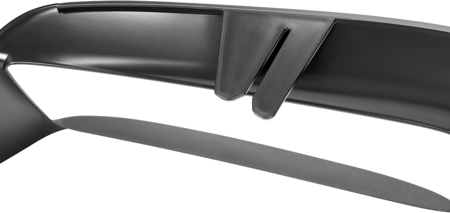 HECASA Headlight Bezel Compatible with 1997-2004 Chevrolet Corvette C5 Replacement for 10435412 10435411 Headlamp Cover Driver & Passenger Side Plastic(ABS) Black