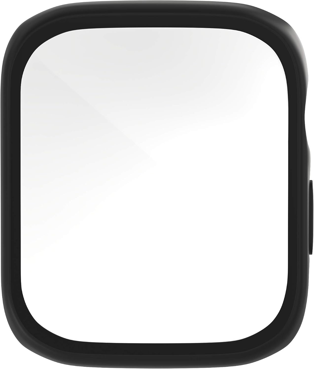 [2 Pack] D & K Exclusives Compatible with Apple Watch 44mm Case, Full Coverage Bumper Protective Case with Screen Protector for Men Women iWatch Series 6/5/4/SE, Black, White
