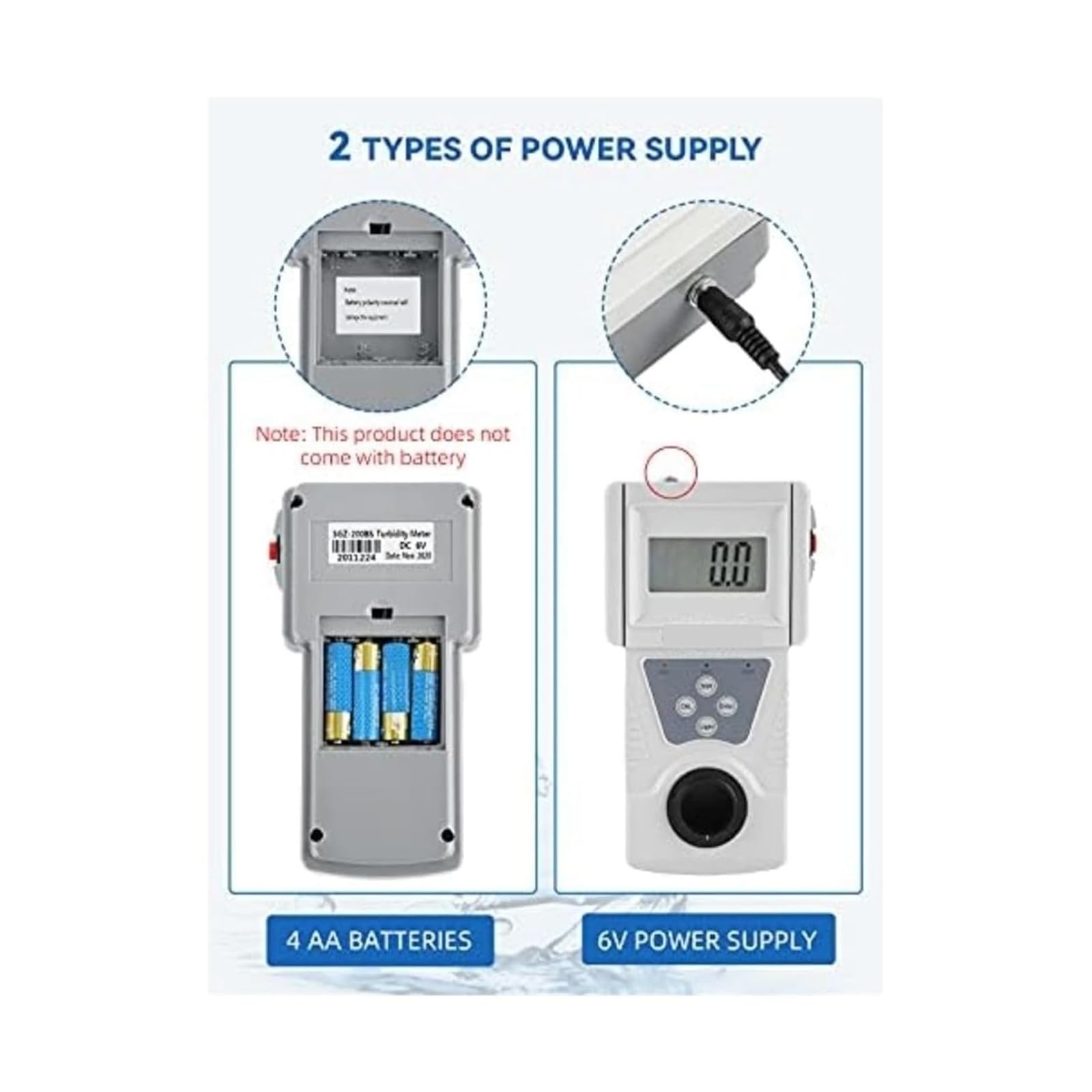 Medidor de turbidez, turbidimetro, medidor de turbidez de agua Digital portátil, de acuerdo con la norma ISO7027, precisión 0.1, lo que permite rápido