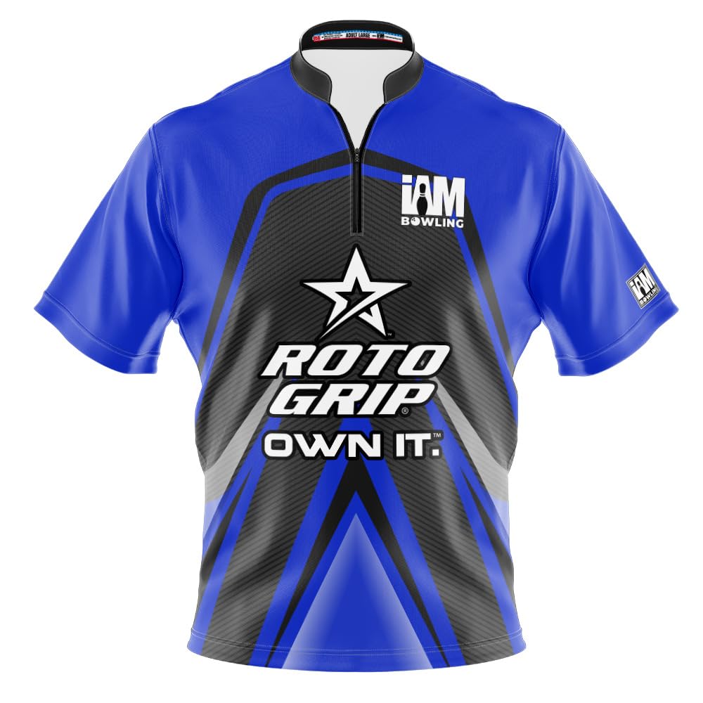 Logo Infusion Dye-Sublimated Bowling Jersey (Sash Collar) - I AM Bowling Fun Design 2027-RG - Roto Grip (3X-Large) Multicolored