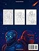 Space Primates War Coloring Book: Cyberpunk Apes, Monkeys, Gorillas, Chimps, Baboons & Robots in Epic Spaceship Battles: Neon-Clad Apes and Futuristic Warriors Clash in Galactic Combat #1