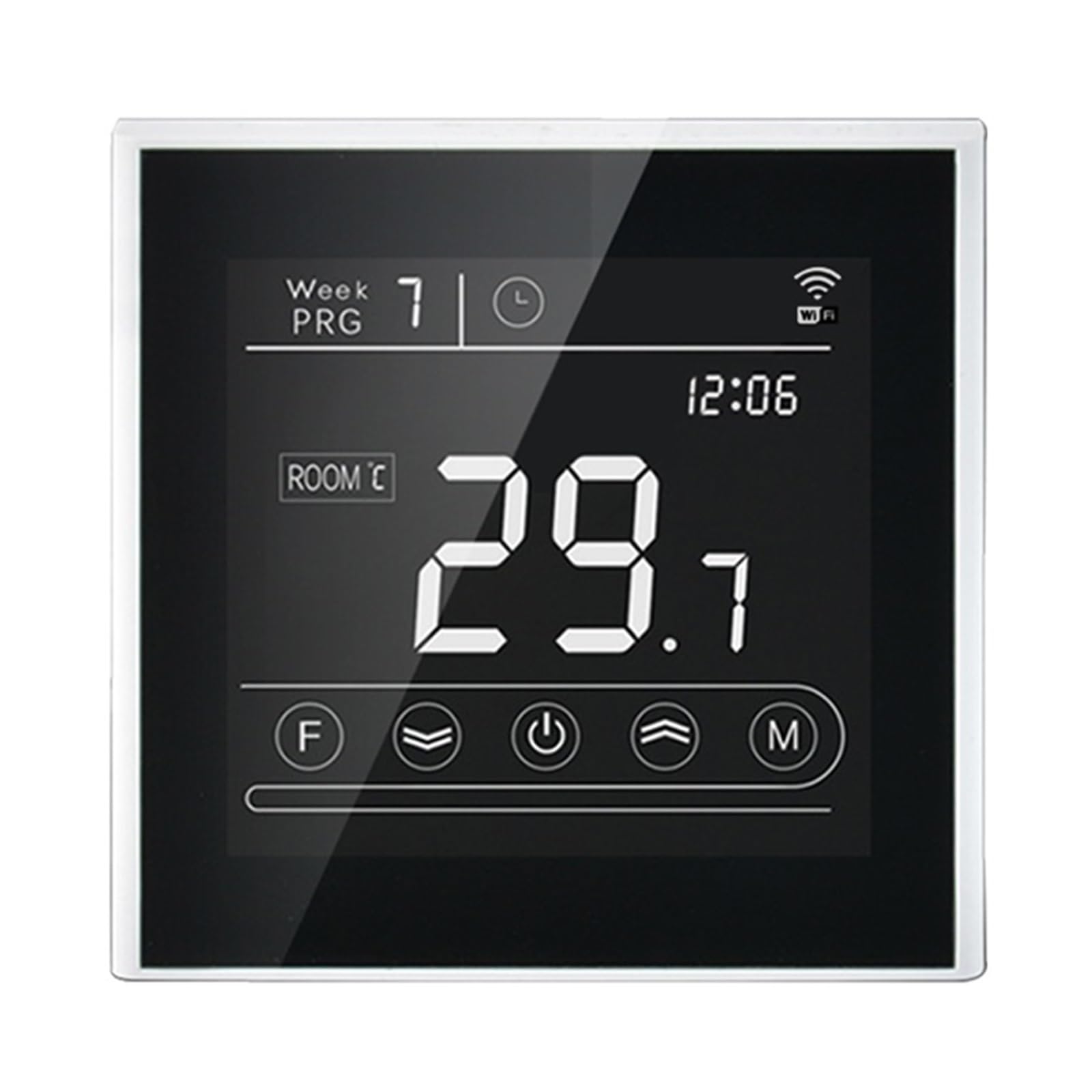 Smart WiFi Termostat z ekranem dotykowym Regulator temperatury Elektryczne ogrzewanie podłogowe Kocioł gazowy działa Informacja O ZgodnośCi(MK70BW,Gas Boiler)
