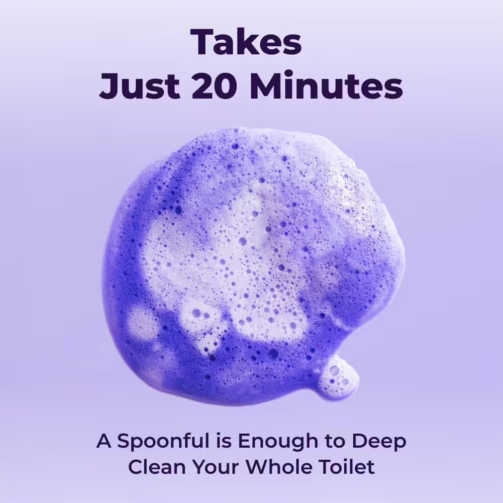 Fizzclean Limpiador de inodoro, 2026 Upgrade Fizzclean Wc Espuma, Acción Instantánea Fizz Clean, espuma Fizz Clean para hacer el inodoro brillante y fresco (4 bolsas)