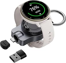 Garmin Charger, 2-in-1 USB-C & USB-A, Garmin Charger, Garmin Forerunner, Instinct, Approach, Venu, Fenix, Epix, Vivoactive, Enduro, D2, Quatix, Tactix, and More, Quick Charging, Lightweight, Portable