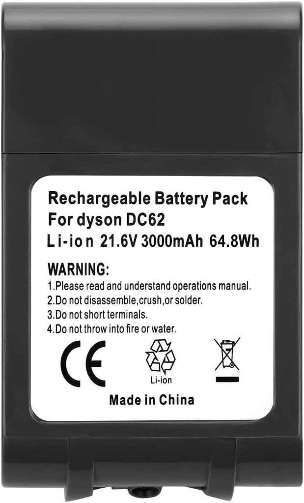 V6 Battery Compatible for Dys0n-Vacuum Cleaner (Battery Only), 3500 mAh, 21.6 V Lithium Battery Converted, Max 38 mins, to replace Dys0n-Vacuum V6 Battery, Works with V6 Vacuum Cleaner (3500 mah)