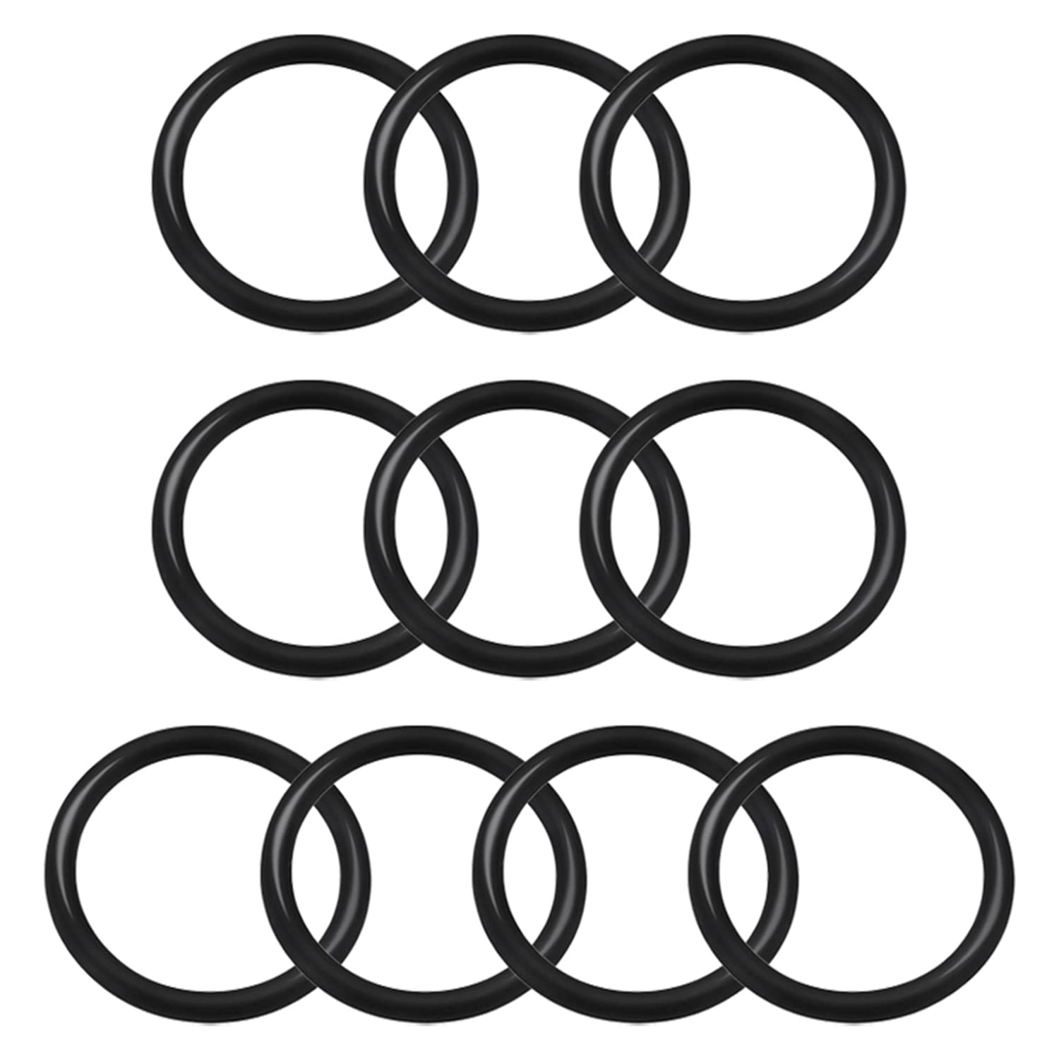 Othmro 10pcs Rubber O-Rings, Nitrile Rubber Washers O Rings, 14.5mm OD 11.5mm ID 1.5mm Width, Sealing Gasket for Plumbing, Taps — image 1