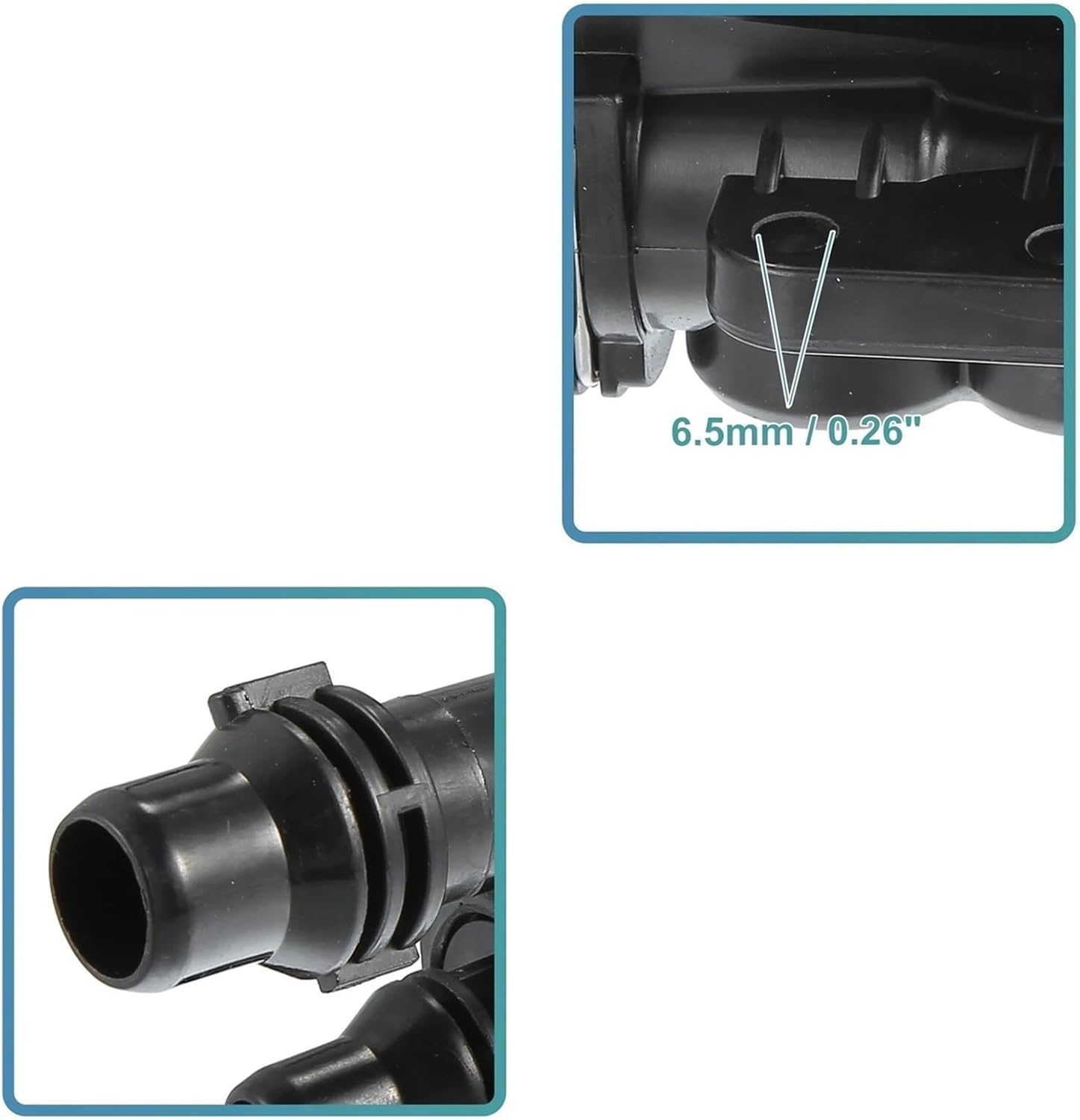 Thermostat Engine Coolant Replacement, Engine Thermostats, for 760i 2004 2005 2006 17217559962/17127507982 Car Engine Coolant Thermostat Housing Assembly Accessories