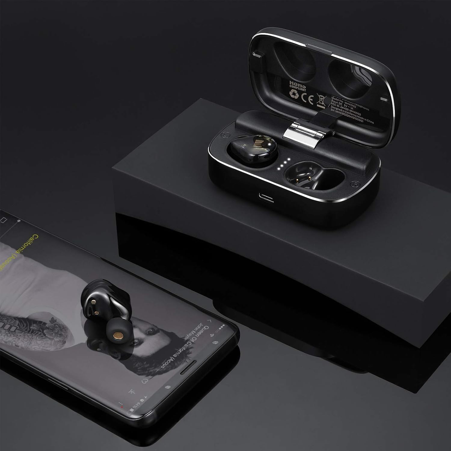 Monster Clarity 700dB AirLinks Wireless Earbuds, HiFi Sound, AptX, Black